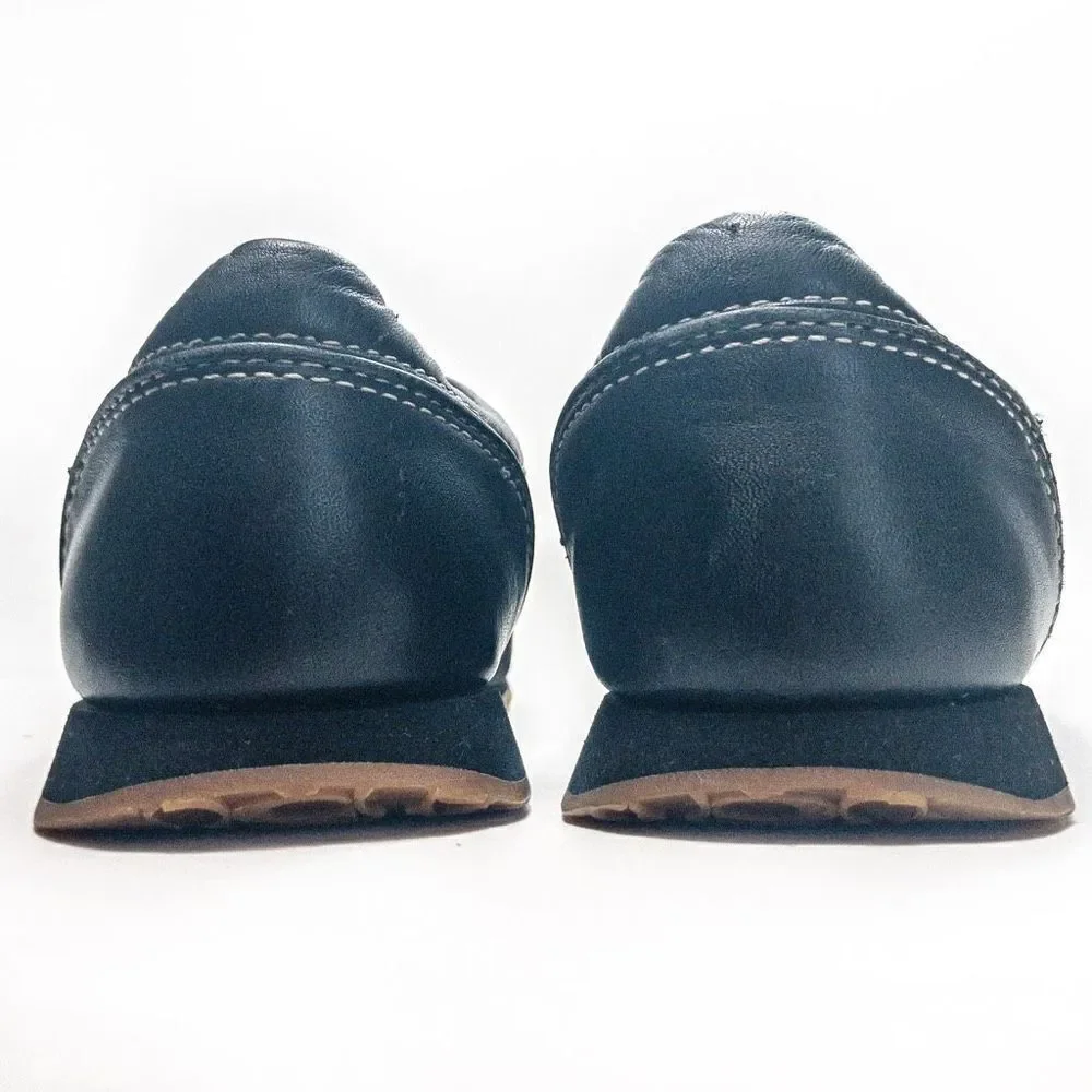Coach Noella Black Leather and Canvas Sneakers Sz 5M